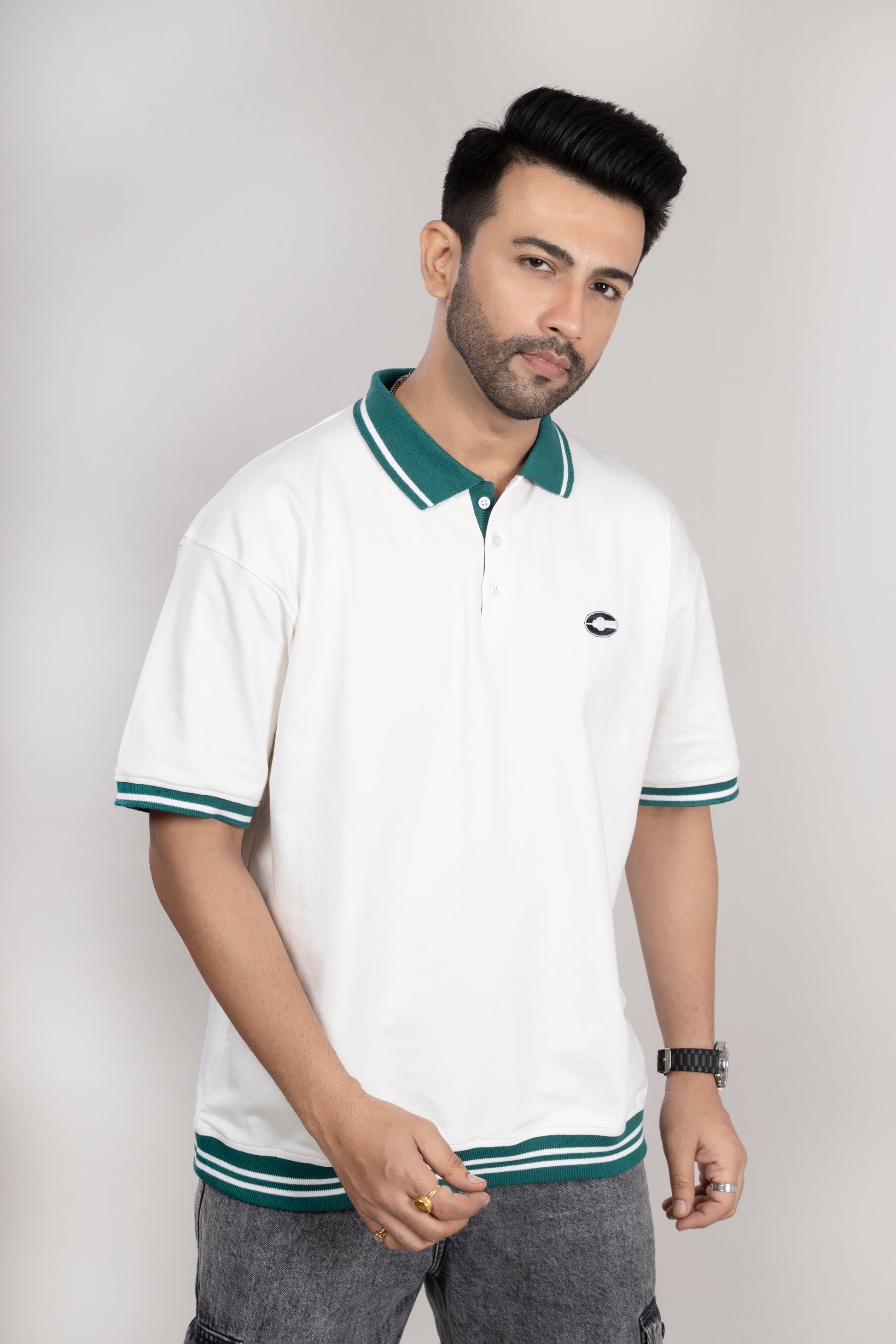 OVERSIZE POLO - Off White
