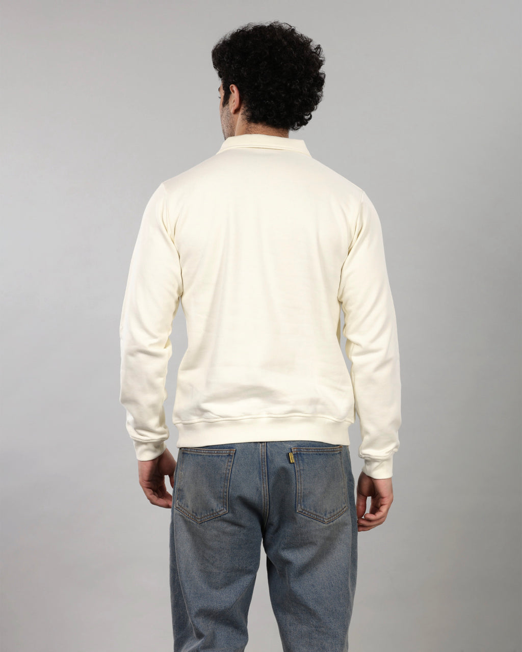 BONE WHITE QUARTER ZIP
