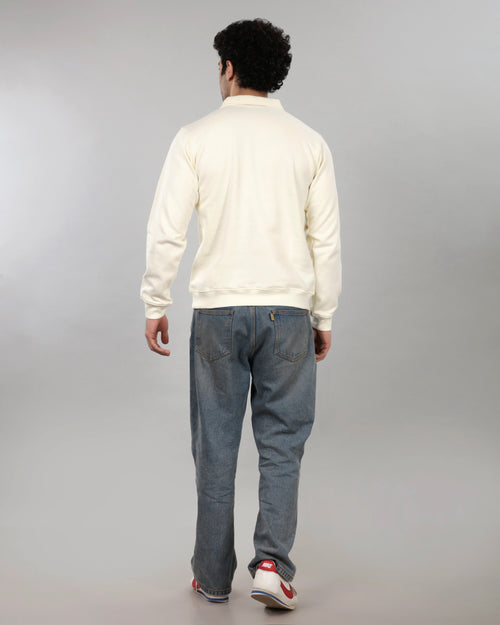 BONE WHITE QUARTER ZIP