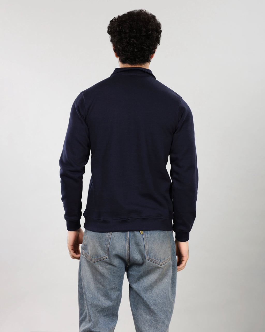 NAVY QUARTER ZIP
