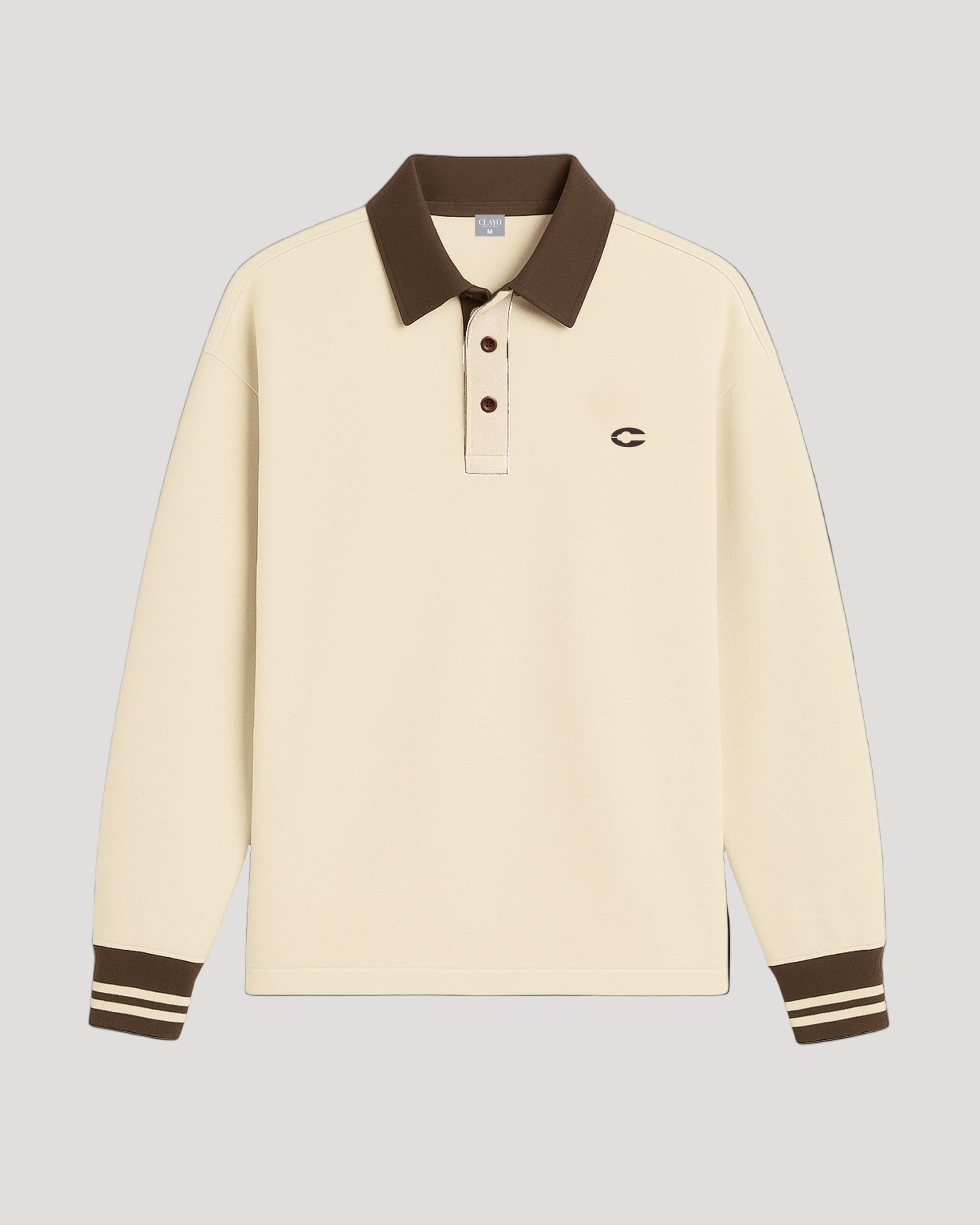 REGULAR RUGBY POLO - COFFEE