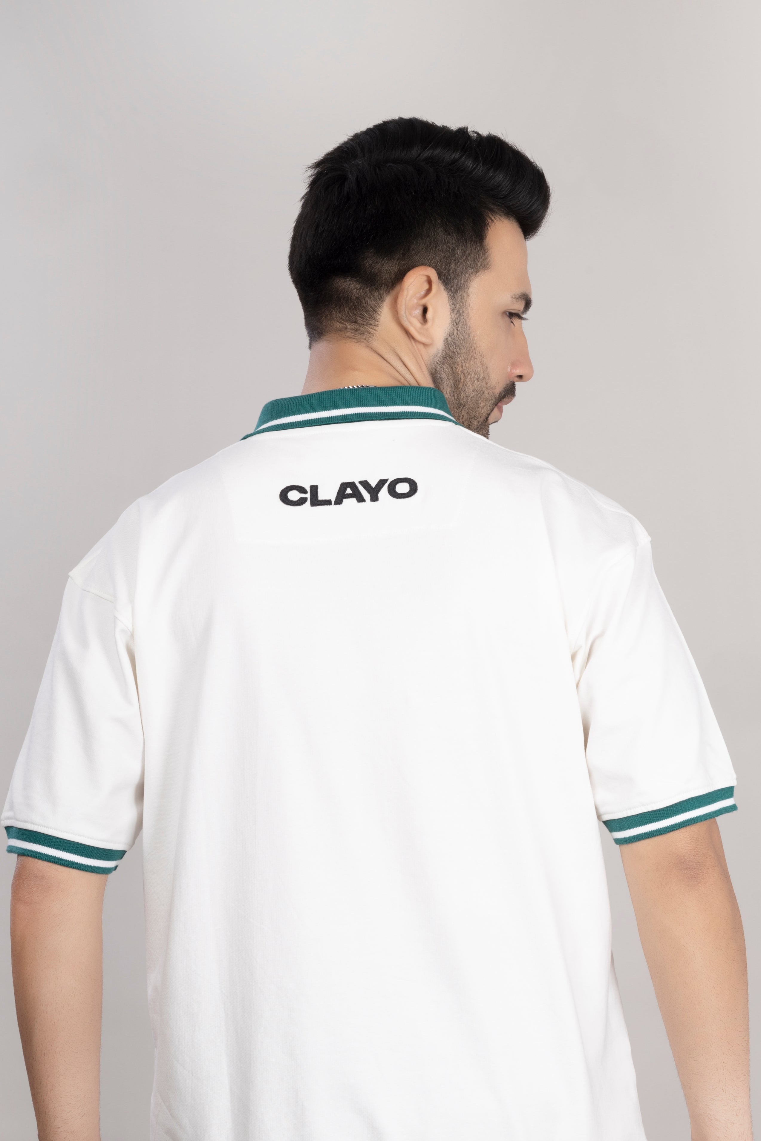 OFF WHITE OVERSIZE POLO