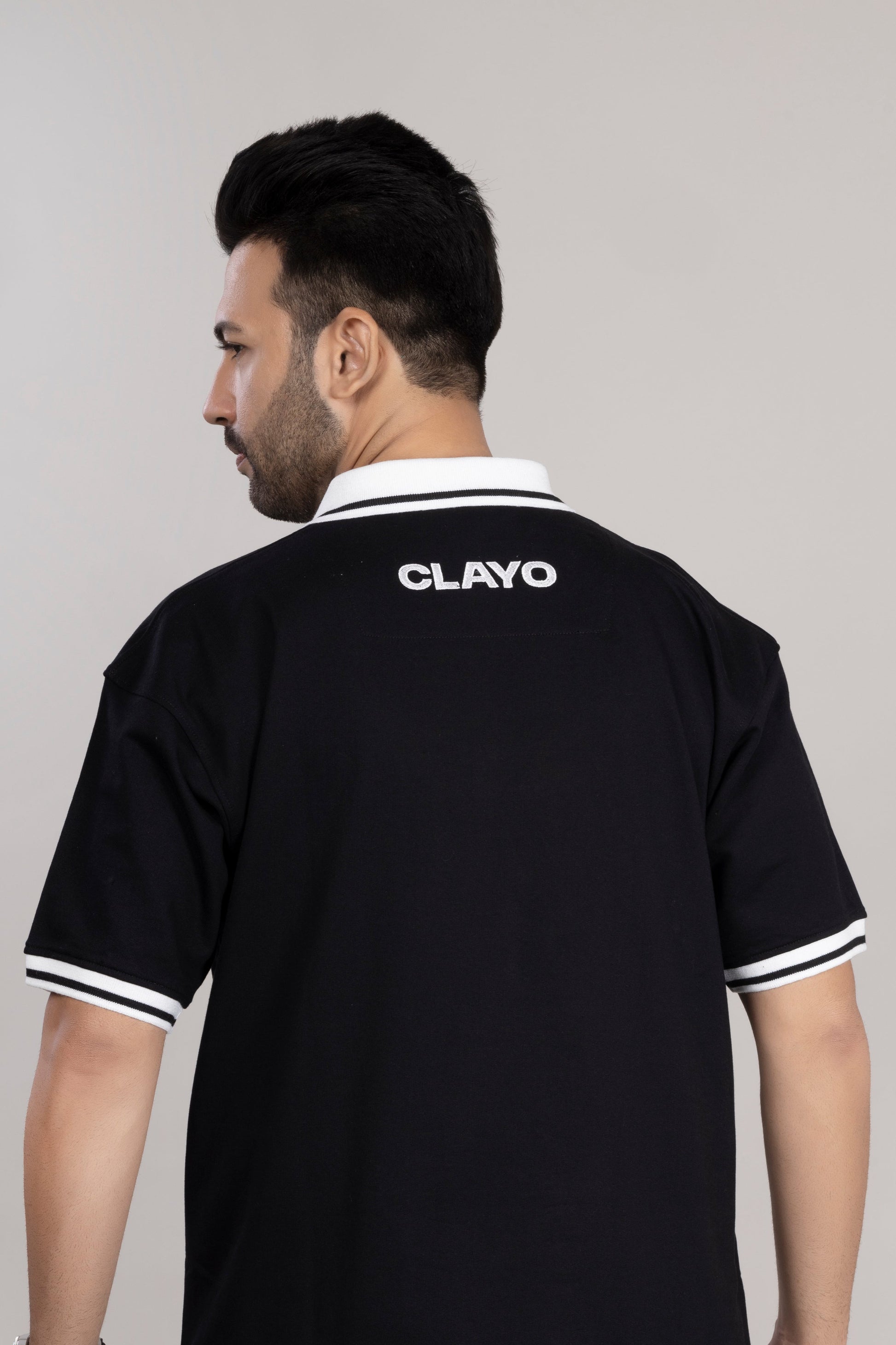 OVERSIZE POLO - Black Knight