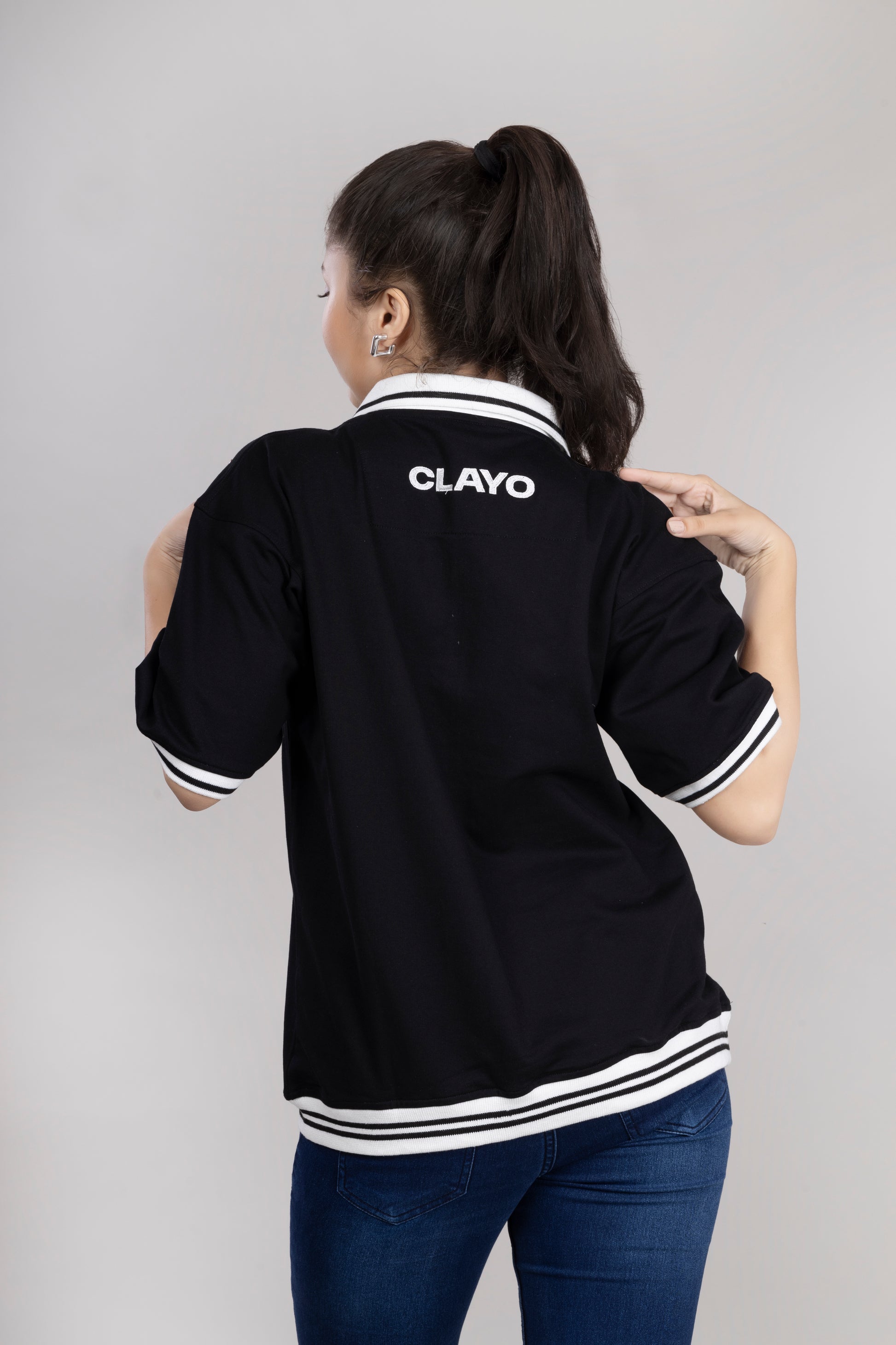 OVERSIZE POLO - Black Knight